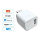 Smart Wi-Fi adapter with 1 USB port Tuya Smart 1CH Color White